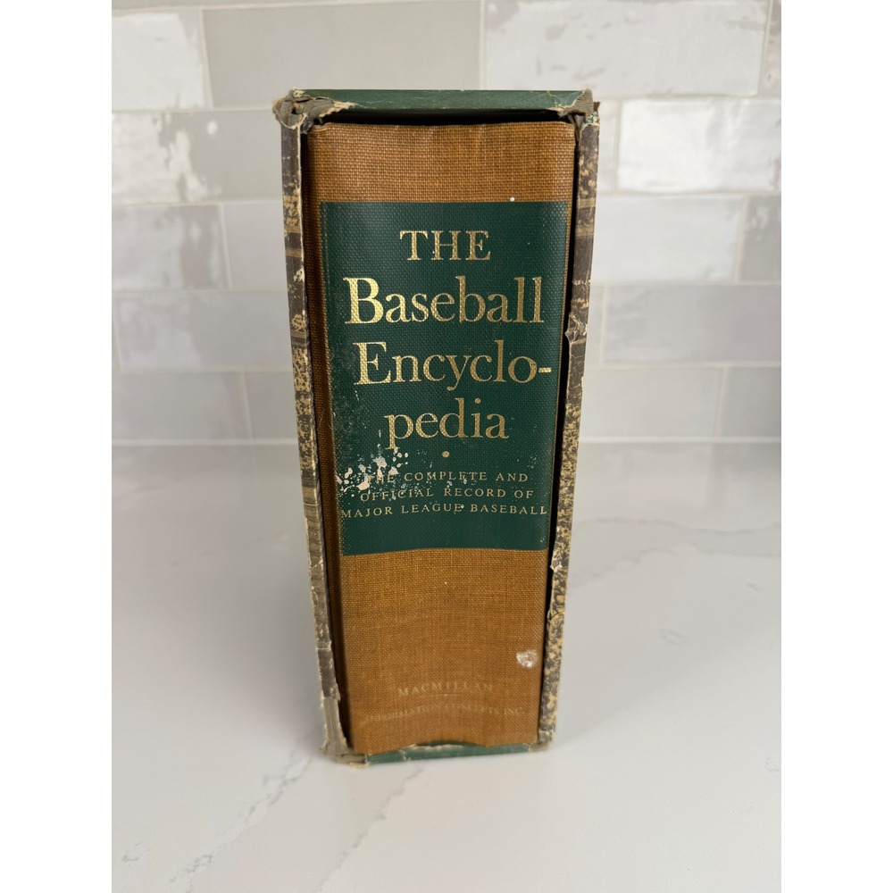 Macmillan Baseball Encyclopedia 1969 First Edition MLB Records Brown Vintage